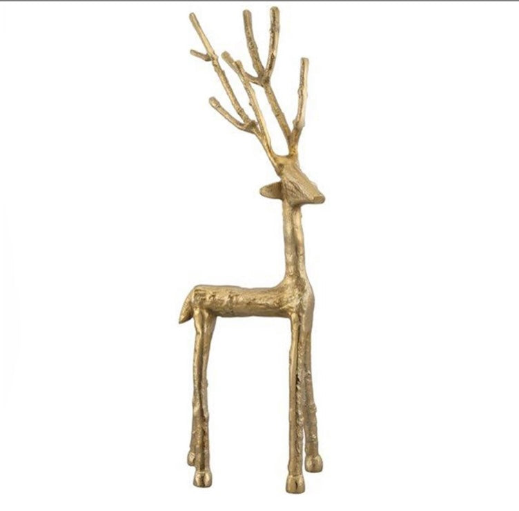 Twig Reindeer In Brass Sml