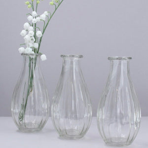 Ribbed Vase Trio
