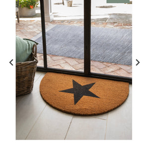 Star Half Moon Doormat