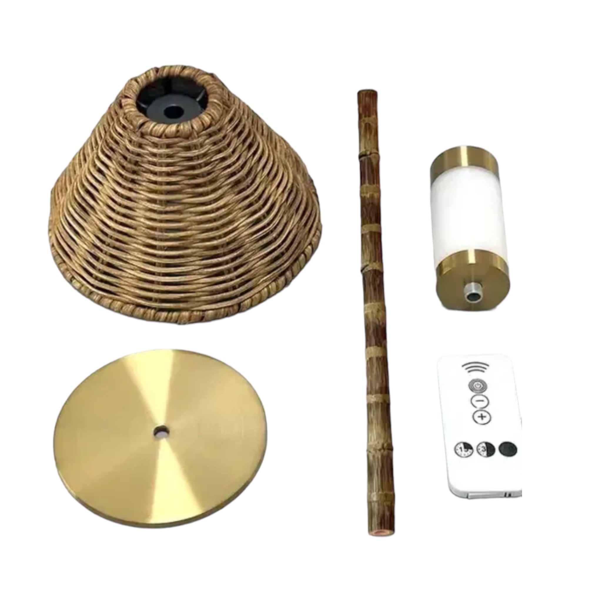 Rattan + Bamboo Luxury Touch Lamp