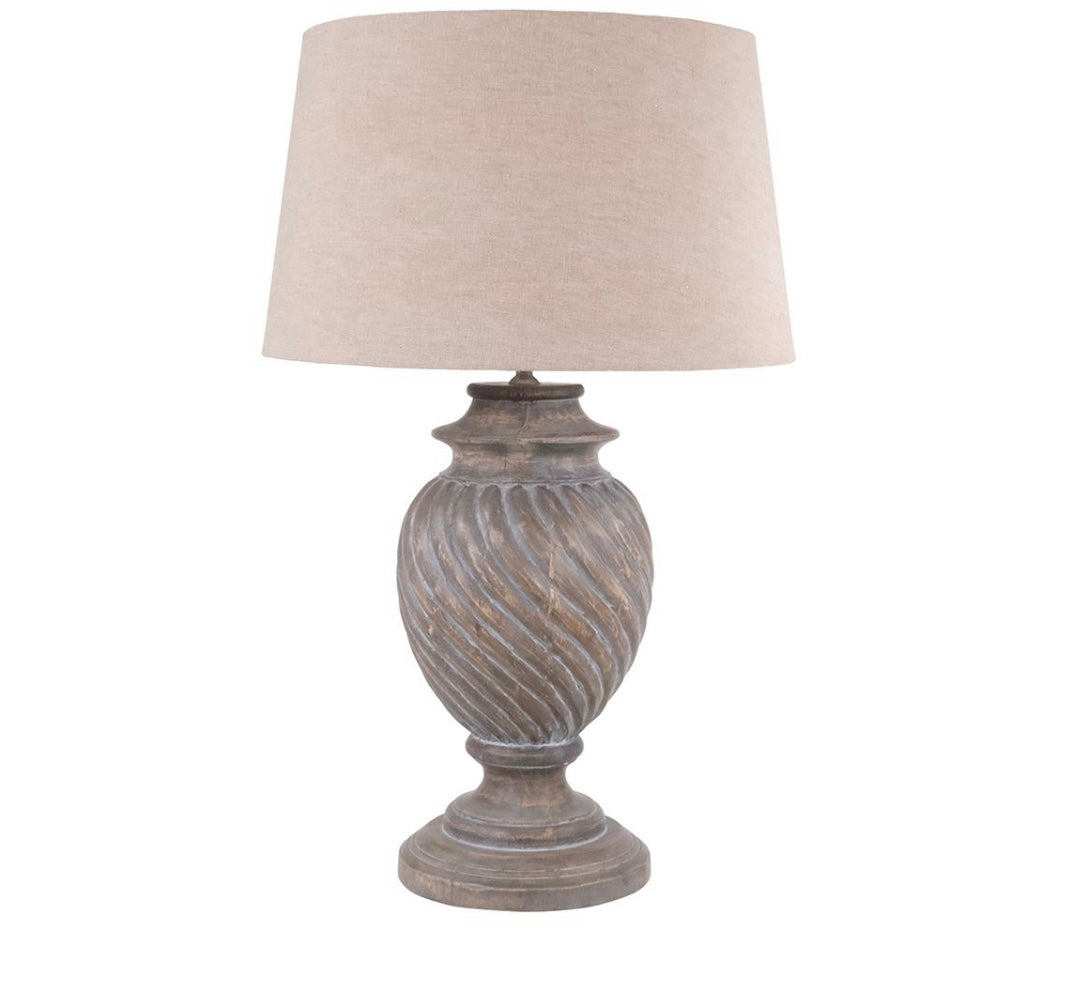 Swirl Wood Lamp