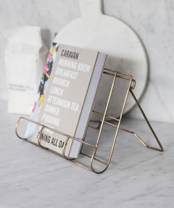 Antique Brass Book Stand