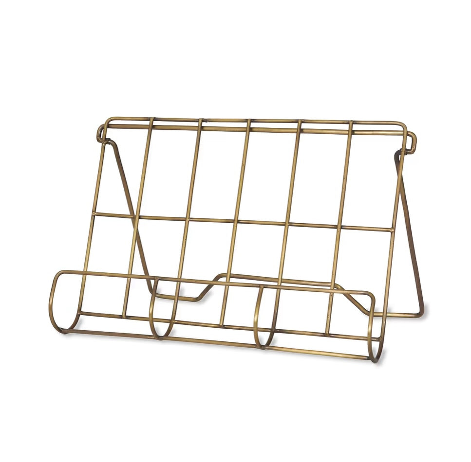 Antique Brass Book Stand