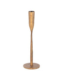 Hammered Brass Candlestick Med