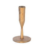 Hammered Brass Sml Candlestick