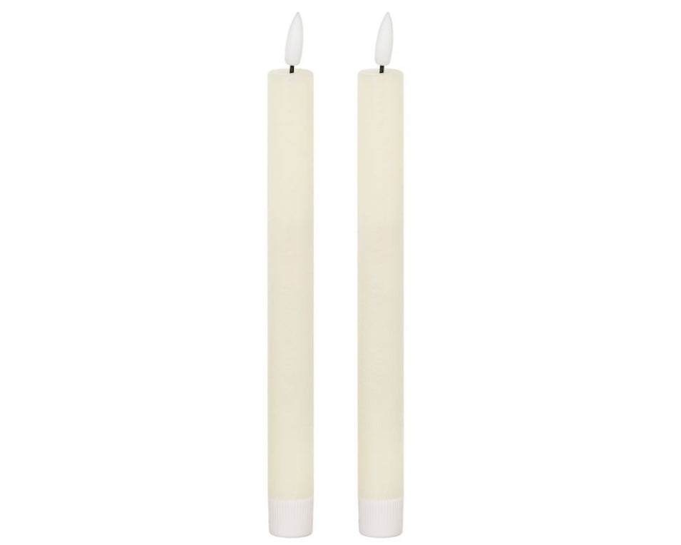 Luxe LED Ivory Dinner Candles