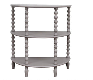 Bobbin Grey Half Moon Table