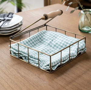 Napkin Holder Antique Brass
