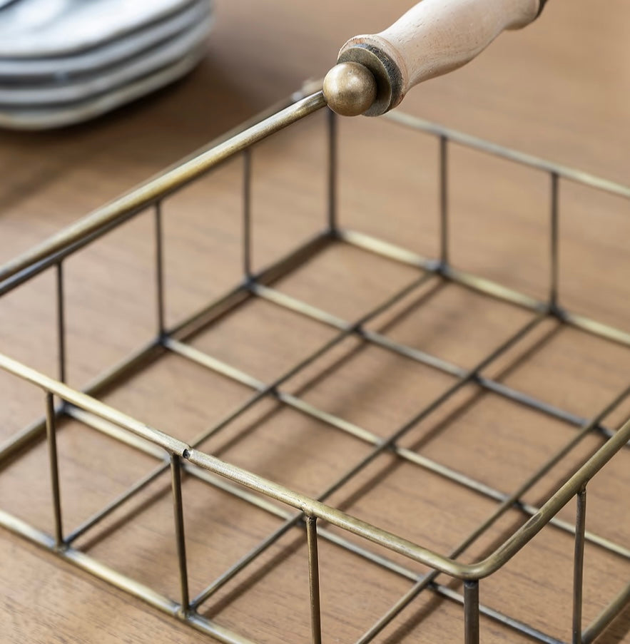 Napkin Holder Antique Brass
