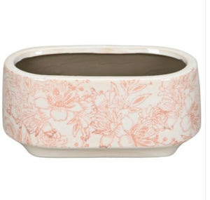 Pink Paisley Planter