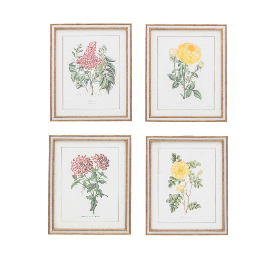 Floral set of 4 Art