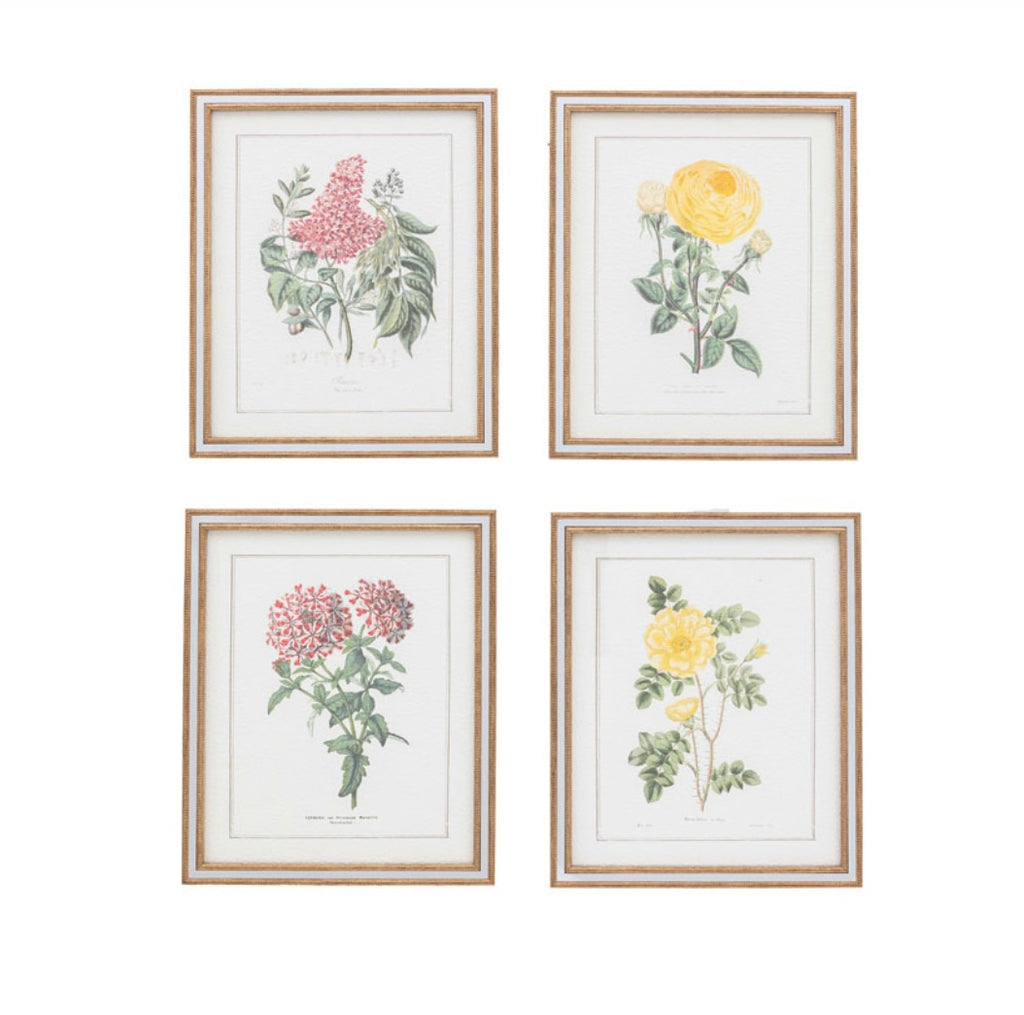 Floral set of 4 Art